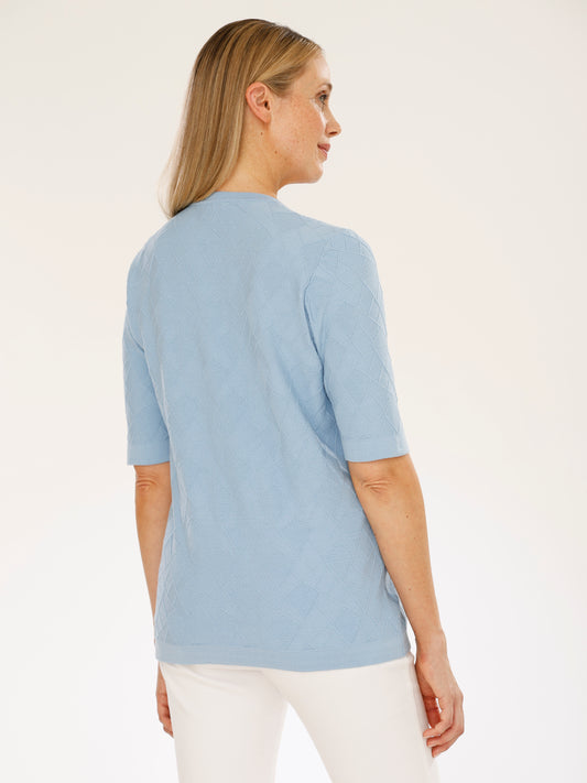 Pullover mit Rundhals und 1/2 Arm